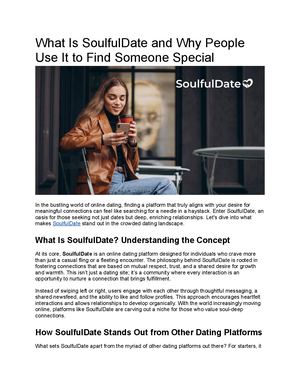 What Is SoulfulDate? Discover the Platform for Meaningful Online Connections