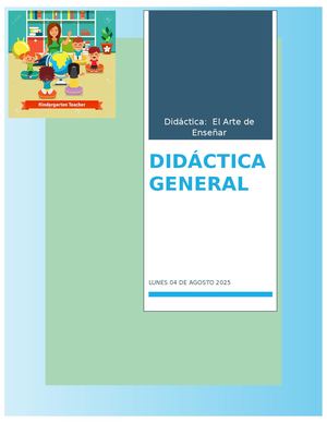 Didáctica General Concepto 2025