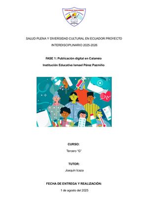 Proyecto Interdisciplinario