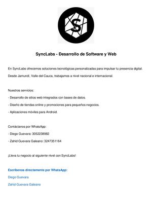 Calaméo - Sync Labs Desarrollo De Software Y Web