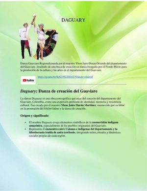 Daguary Danza cracion  Guaviare 2010