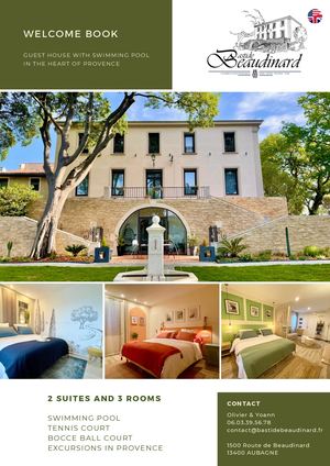 Welcome Book Bastide Beaudinard English Version