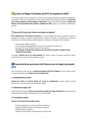 ¿Cuál es el Mejor Proveedor de IPTV en España en 2025?