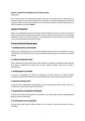 Flowviu: La Mejor IPTV en España para Ver Todo sin Límites