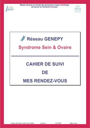 Genepy So Cahier De Suivi Patient Rose