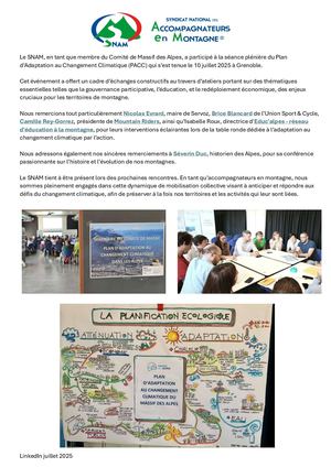Comité Massif Alpes Plan Adaptation Changement Climatique