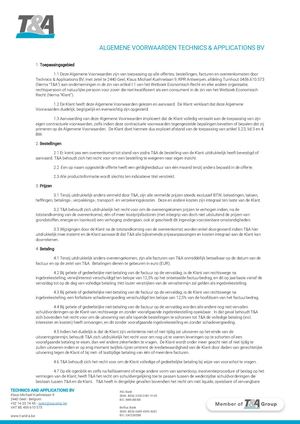 Algemene Voorwaarden T&A