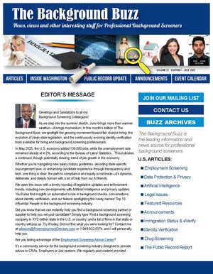 BACKGROUND BUZZ - July 2025