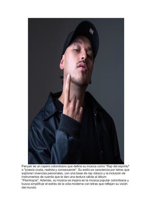 Penyair Es Un Rapero Colombiano Que Define Su Música Como
