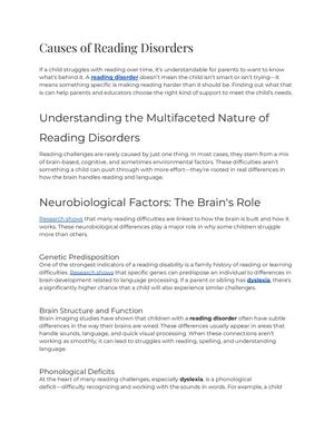Calaméo - E Causes Of Reading Disorder