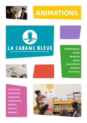 Catalogue Animations La cabane bleue