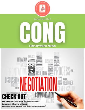 Cong Employment Newsletter August 5