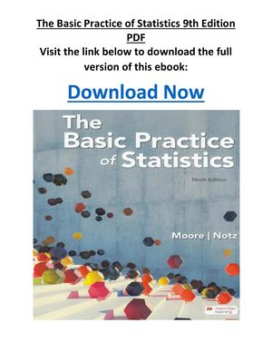 The Basic Practice Of Statistics 9th Edition PDF