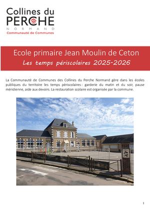 Livret Periscolaire 2025 2026 Ceton