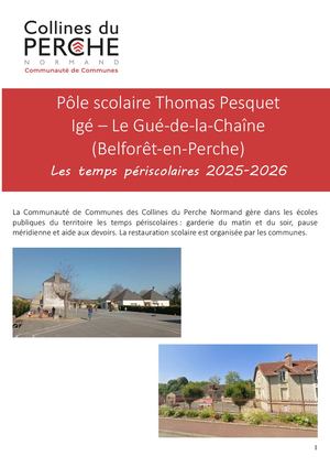 Livret Periscolaire 2025 2026 Igé Le Gué
