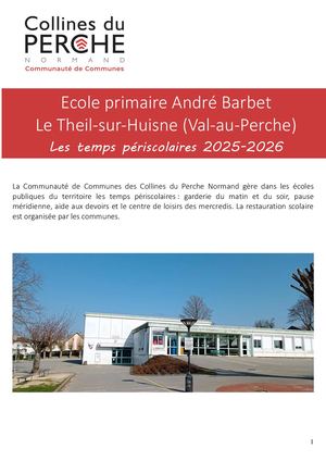 Livret Periscolaire 2025 2026 Le Theil