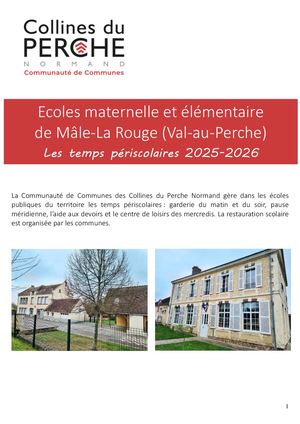 Livret Periscolaire 2025 2026 Male La Rouge