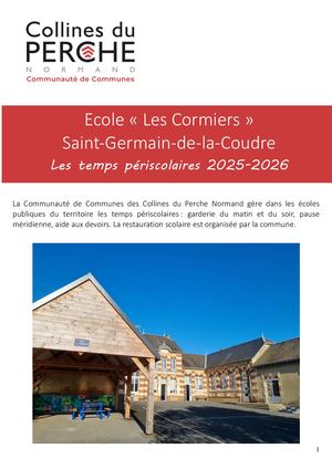 Livret Periscolaire 2025 2026 Saint Germain