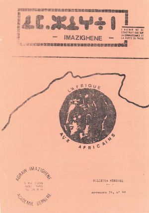 N°40 Bull Agraw Imazighen Novembre 1974