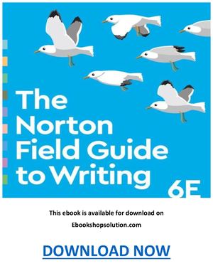 The Norton Field Guide To Writing 6th Edition Pdf