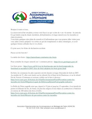 Canicule Et Incendies (Isère)