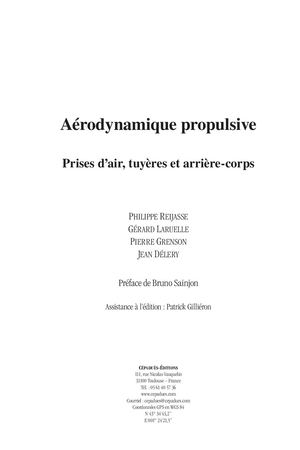 Extrait 2216 Aérodynamique propulsive. Prises d’air, tuyères et arrière-corps (3 AF)