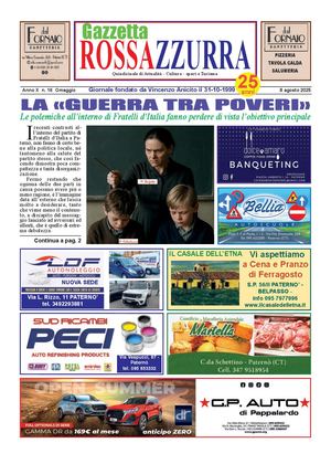 Gazzetta Rossazzurra 8 08 2025 Anno X N 16