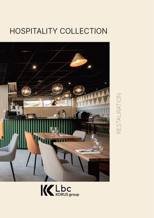 Catalogue Hospitality - RESTAURATION