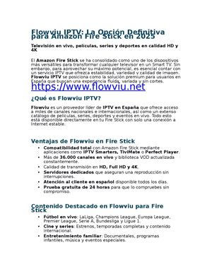 Flowviu IPTV: La Opción Definitiva para Amazon Fire Stick