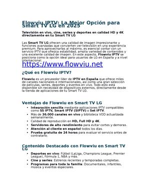 Flowviu IPTV: La Mejor Opción para Smart TV LG