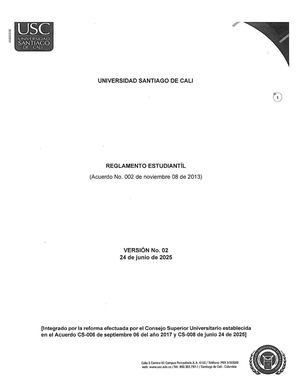 Reglamento Estudiantil