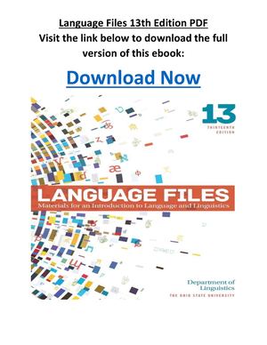 Language Files 13th Edition Pdf