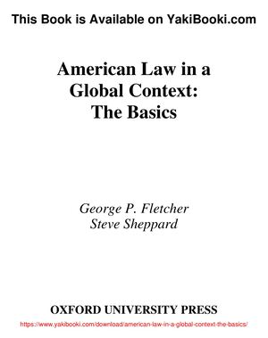 American Law In A Global Context The Basics