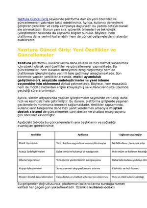 Yaziturabet Bedava Bonus
