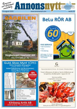 Annonsnytt V33 2025