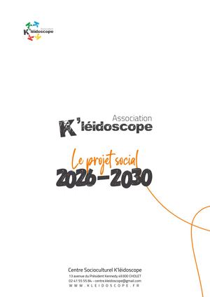 Projet Social K'léidoscope 2026 2030