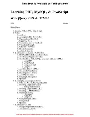 Calaméo - Learning Php; My Sql And Java Script With J Query; Css And ...