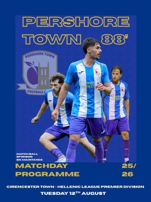 2. Pershore Town Programme 2025 vs Cirencester Town