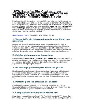 Iptv España Sin Cortes Y En Calidad Premium 4k