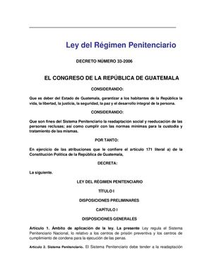 Ley De Regimen Penitenciario 1