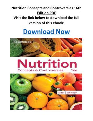 Nutrition Concepts And Controversies 16th Edition Pdf