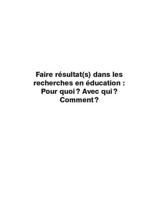 Extrait 2205 Faire résultat(s) dans les recherches en éducation
