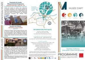 Musée d'Apt programmation Oct/Déc 2025