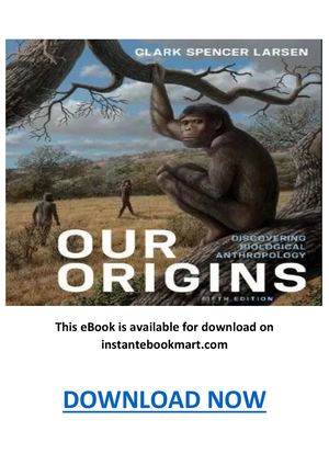 Our Origins 5th Edition Pdf