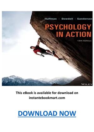 Psychology In Action 12th Edition Pdf