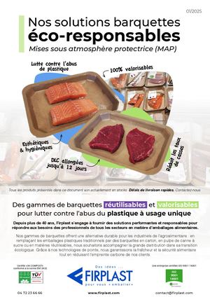 Plaquette Barquettes Eco-responsables MSAP - Firplast - vnum