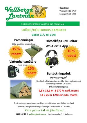 Kampanj Inför Skörd Och Höstbruk