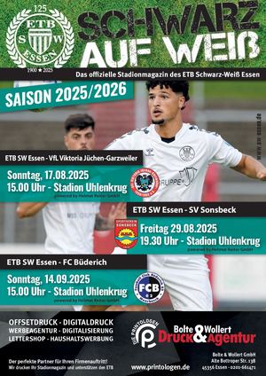 Schwarz auf Weiß Saison 25/26 Ausgabe 1