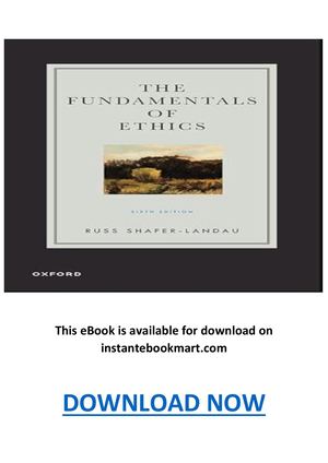 The Fundamentals Of Ethics 6th Edition Pdf