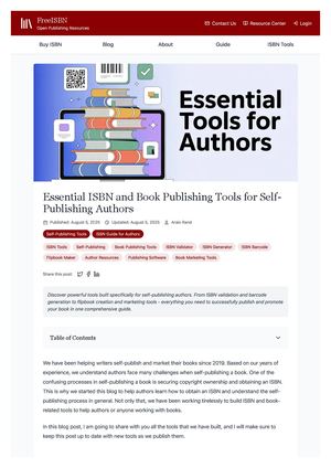 Calaméo - Essential ISBN And Book Publishing Tools for Authors and ...